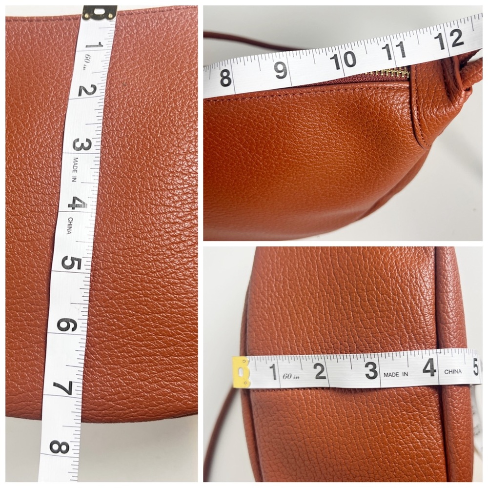 •MALI + LILI• Anthropologie The Aria Convertible Sling Bag in Cognac Brown Vegan - Picture 14 of 14